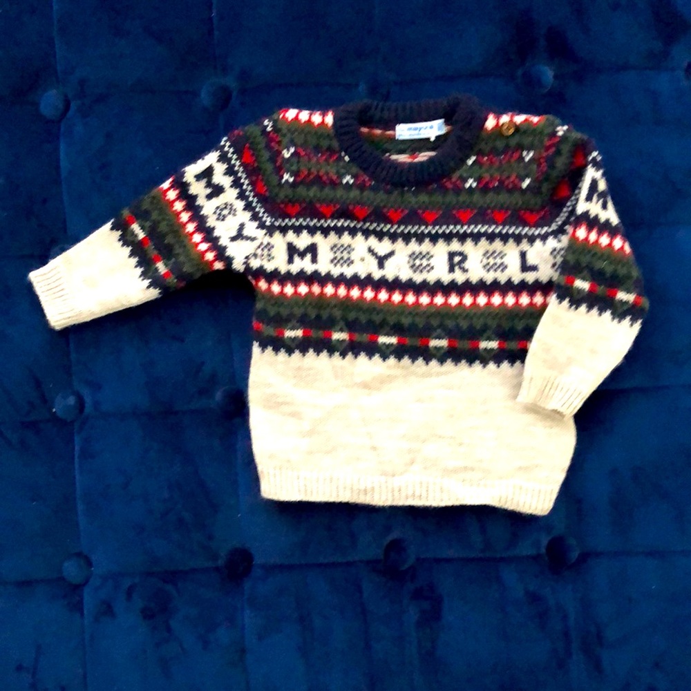 Wool Mayoral infant boy sweater